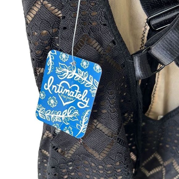 Free People Intimately Black Lace Bodysuit XS - Picture 3 of 6